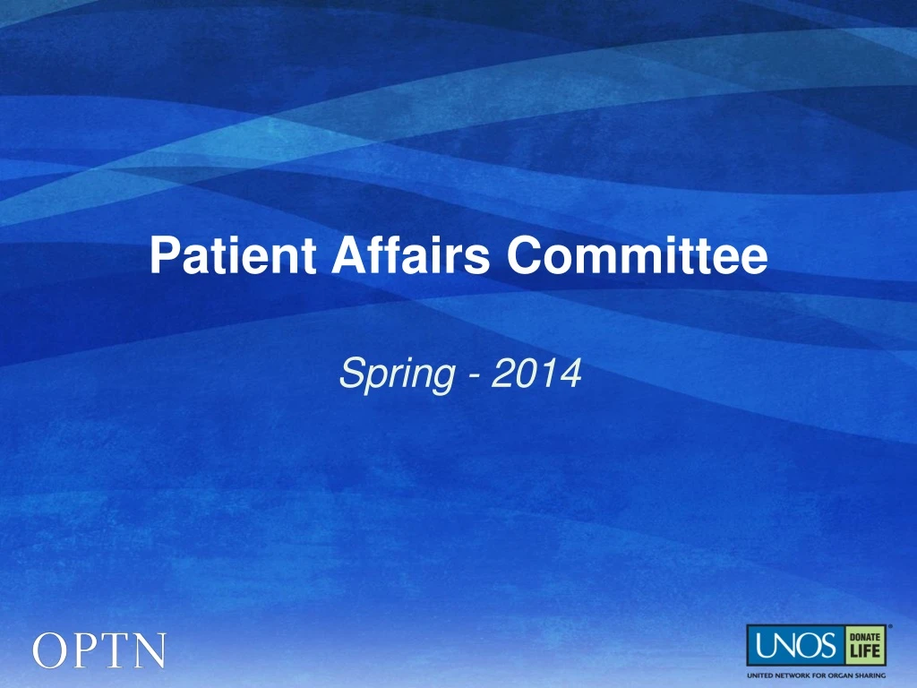 patient affairs committee