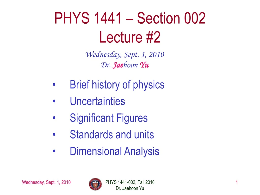 phys 1441 section 002 lecture 2