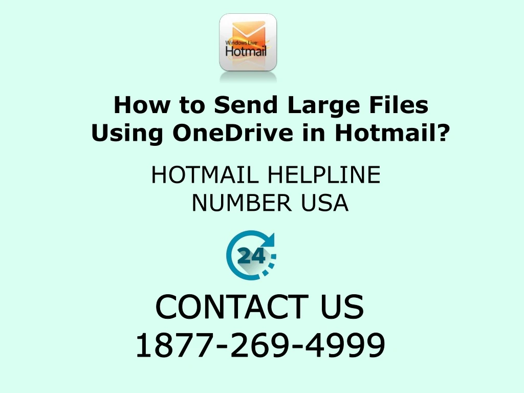 how to send large files using onedrive in hotmail