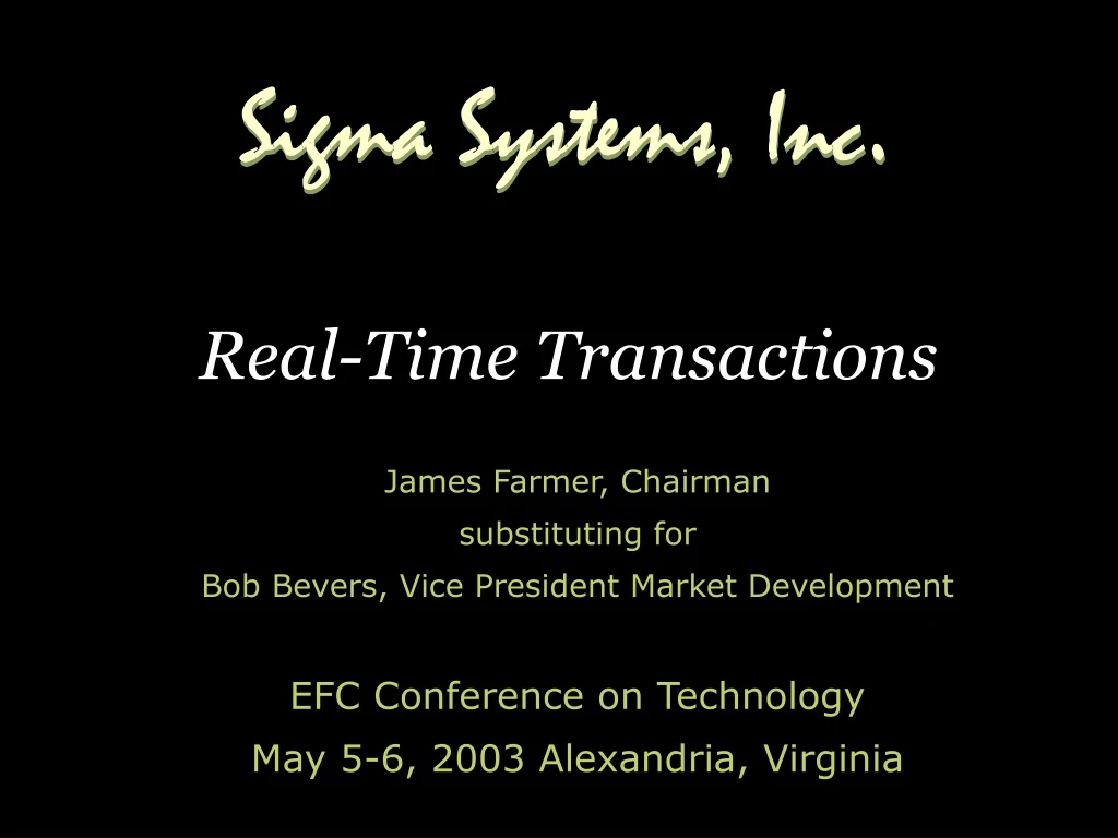 real time transactions