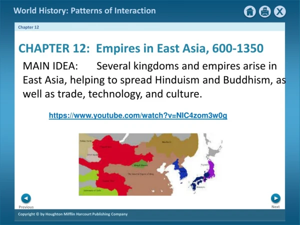 CHAPTER 12: Empires in East Asia, 600-1350