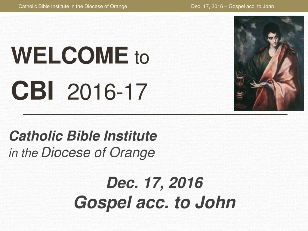 welcome to cbi 2016 17