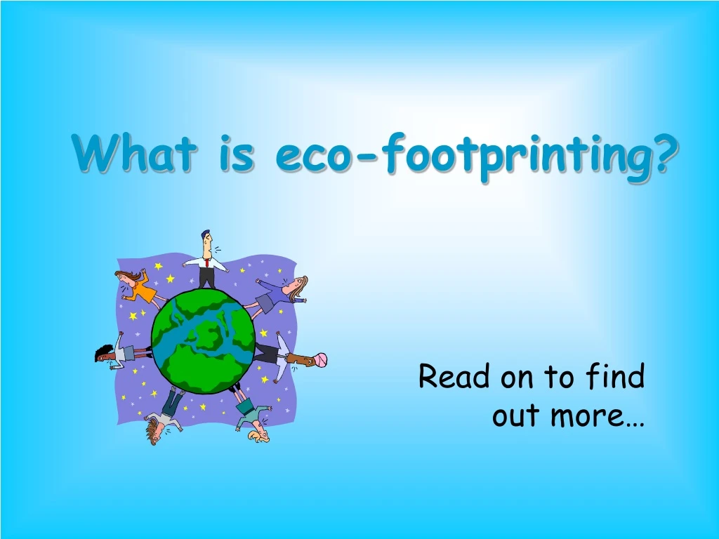 what is eco footprinting