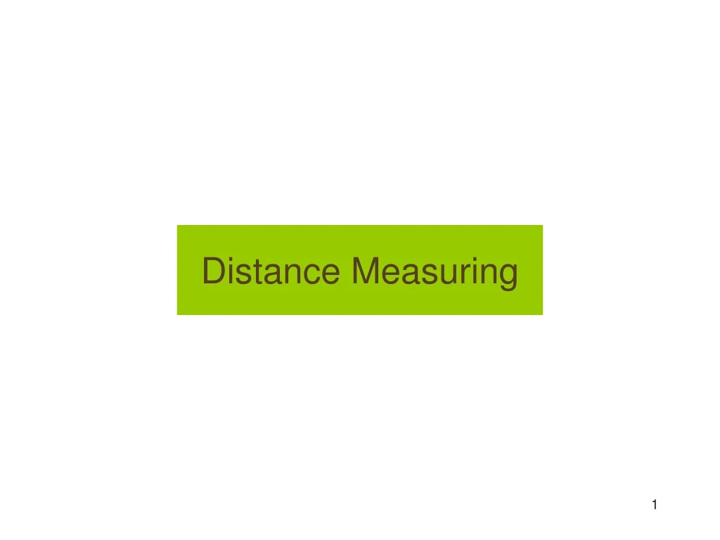distance measuring