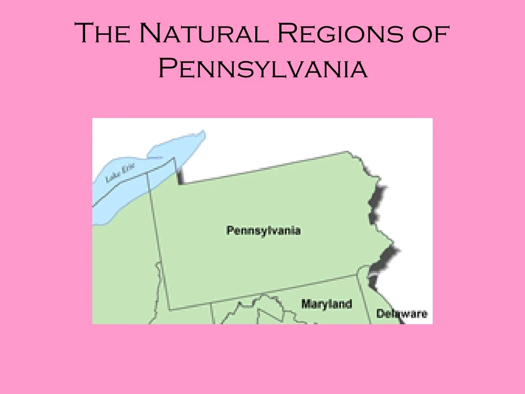 the natural regions of pennsylvania