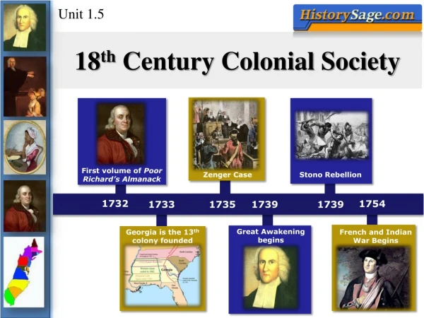 18 th Century Colonial Society