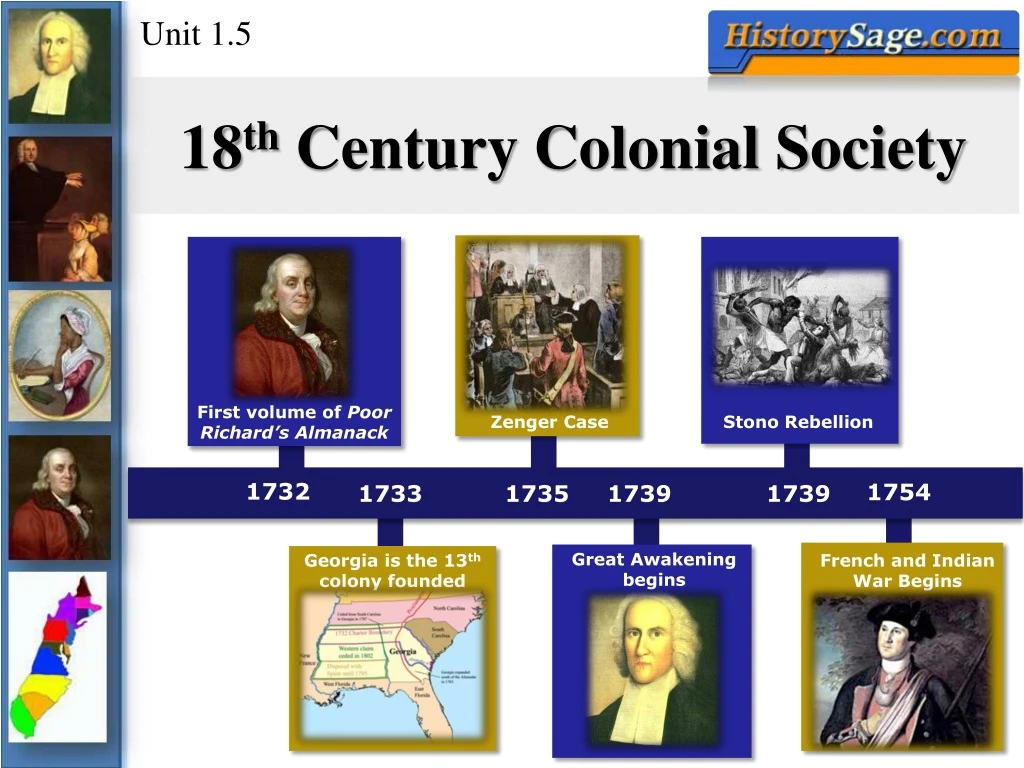 18 th century colonial society