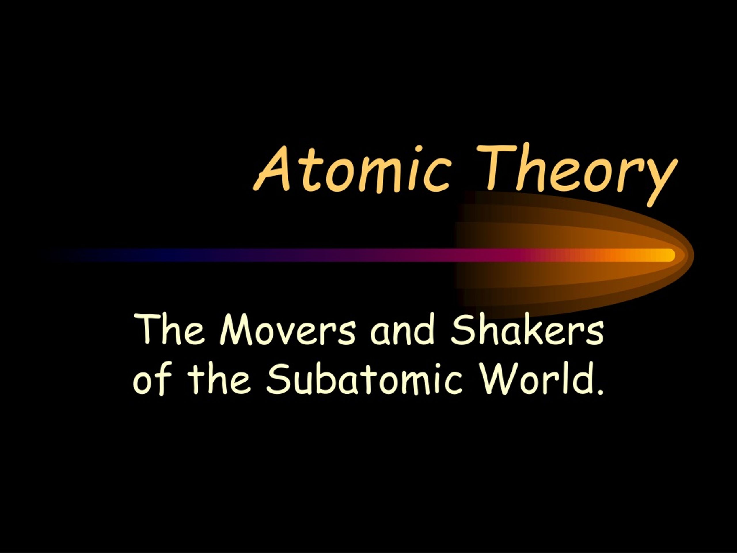 Atomic Theory - slide 1