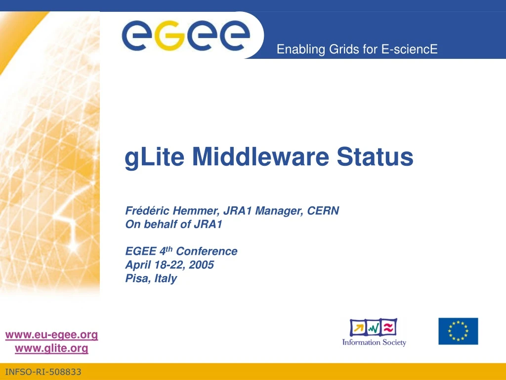 glite middleware status