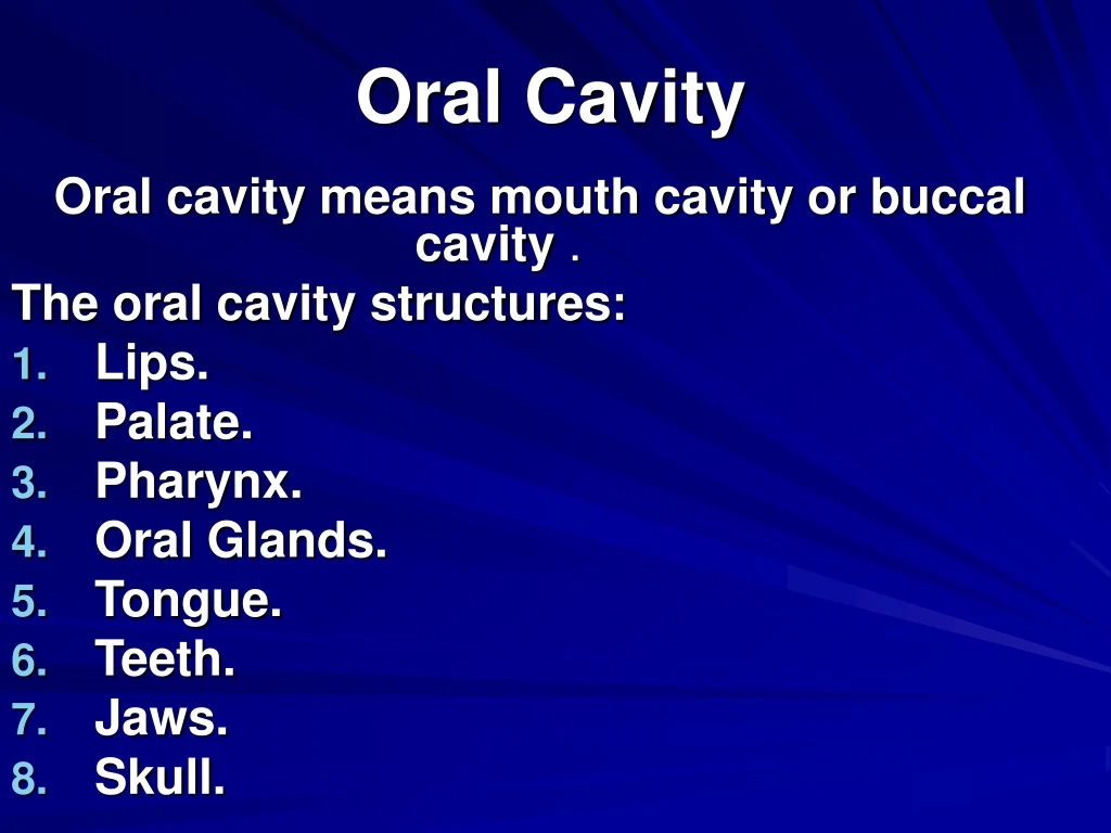 oral cavity