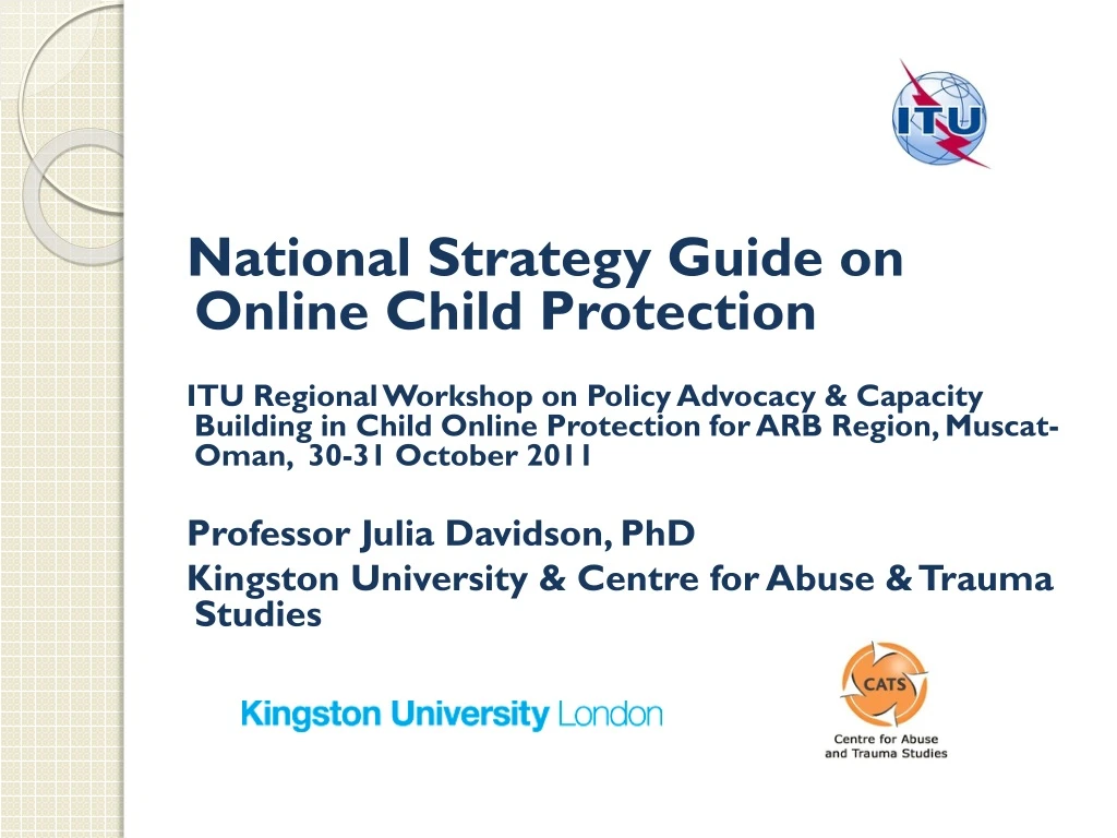 national strategy guide on online child
