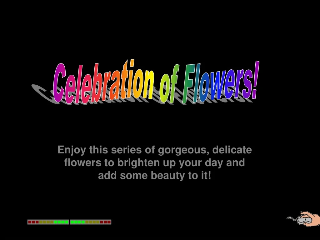 celebration of flowers