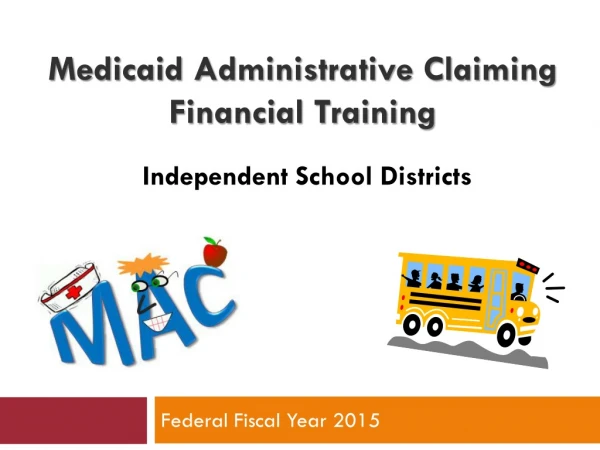 Medicaid Administrative Claiming Financial Training