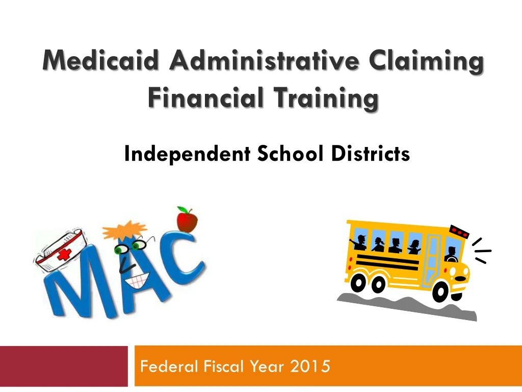 medicaid administrative claiming financial training