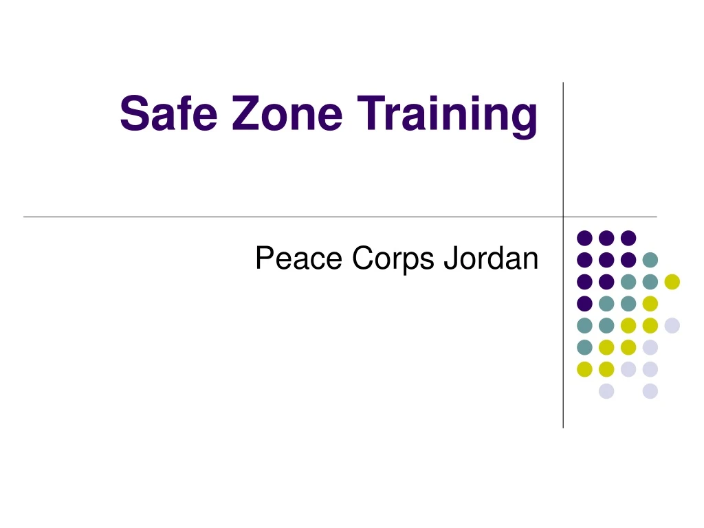 safe zone training