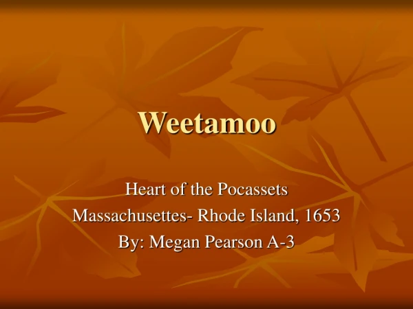 Weetamoo