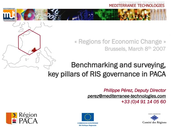 BENCHMARKING AND SURVEYING Key pillars of RIS governance in PACA