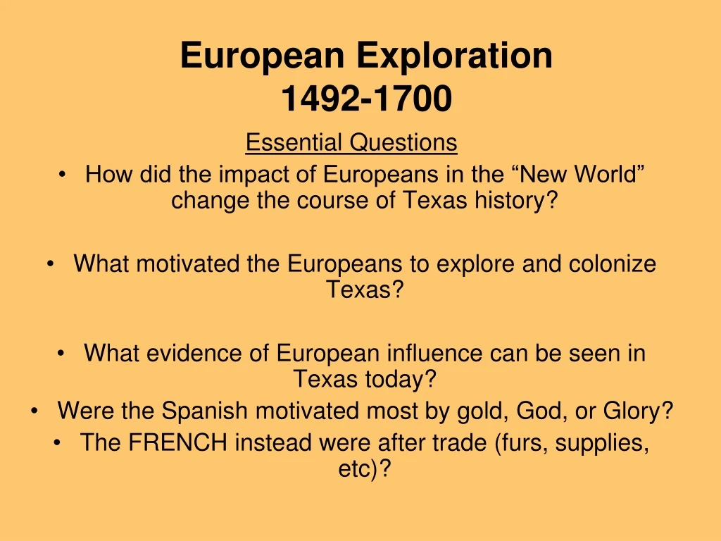 european exploration 1492 1700