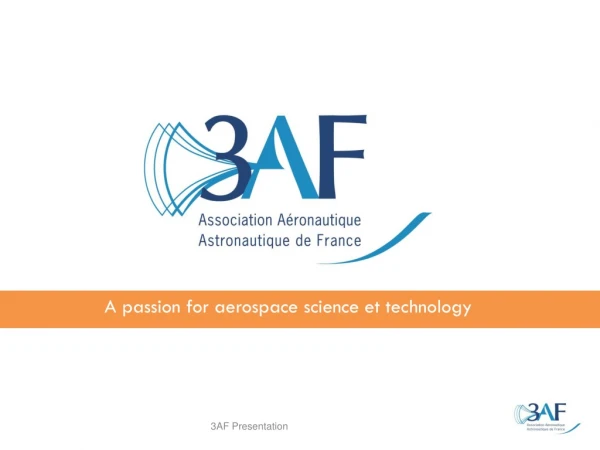 A passion for aerospace science et technology