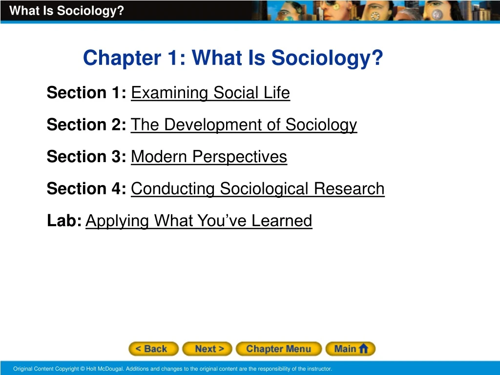 PPT - Chapter 1: What Is Sociology? Section 1: Examining Social Life ...