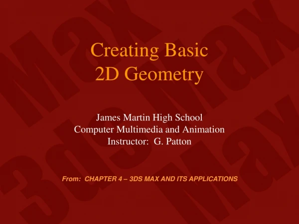 Creating Basic 2D Geometry