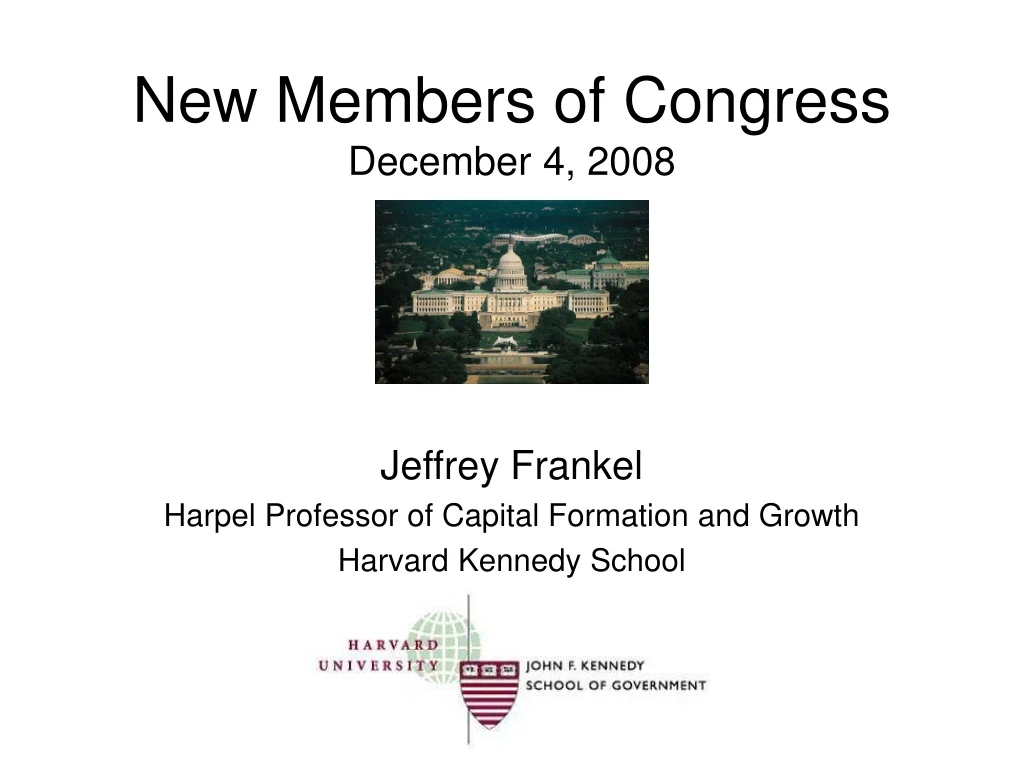 new members of congress december 4 2008