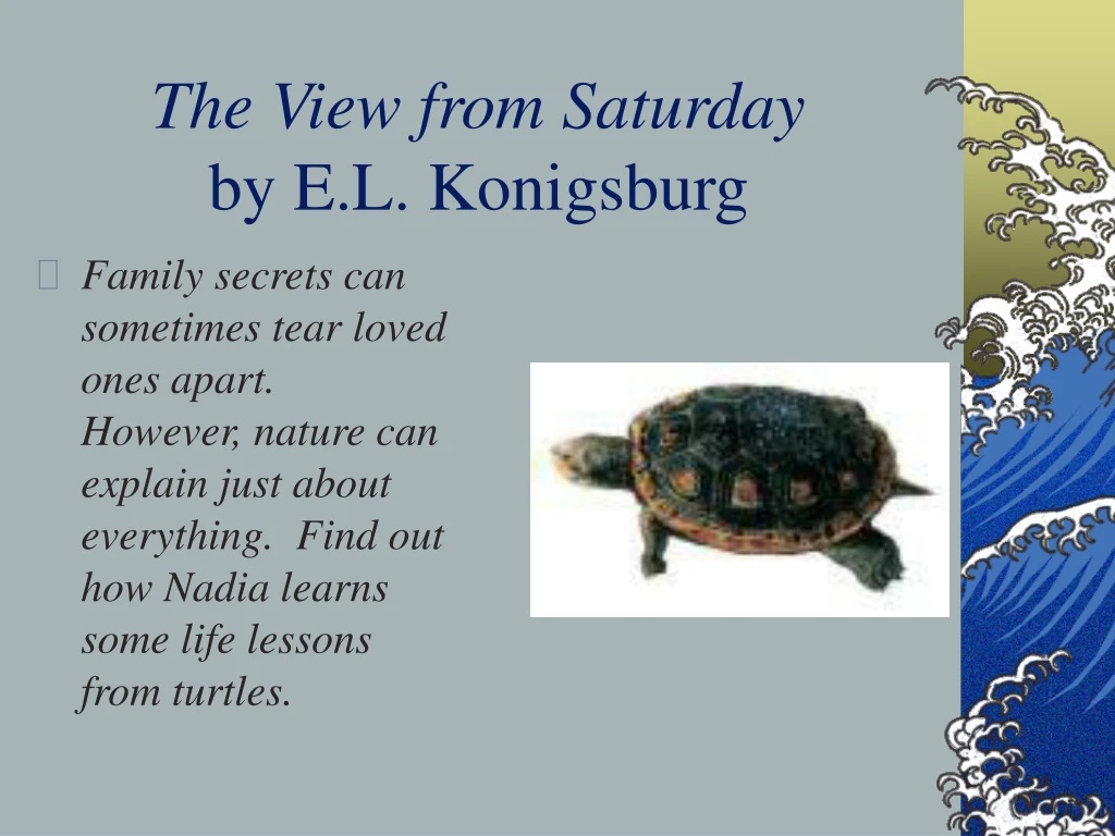 the view from saturday by e l konigsburg
