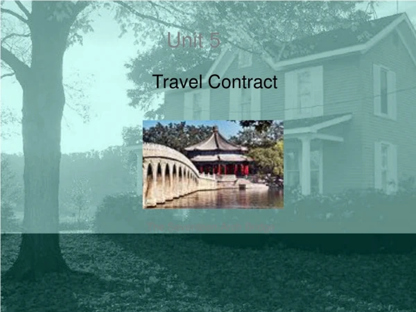 Travel Contract