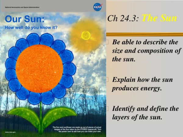 Ch 24.3: The Sun