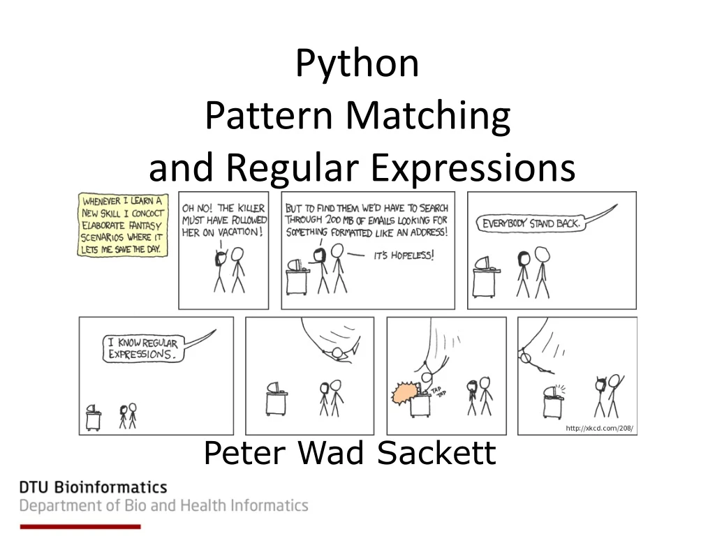 python pattern matching and regular expressions