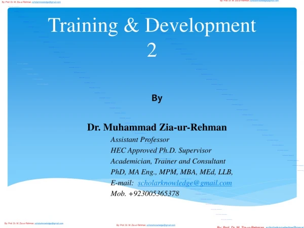 Training &amp; Development 2