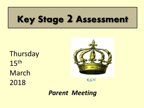 Key Stage 2 Assessment