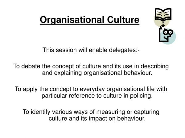 Organisational Culture