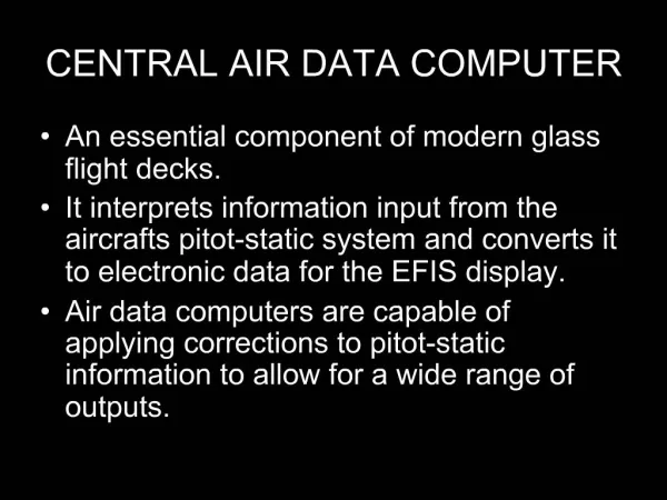 CENTRAL AIR DATA COMPUTER