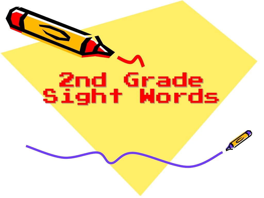 2nd grade sight words
