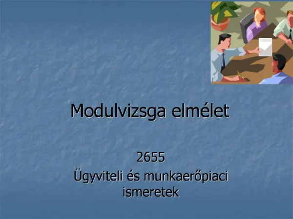 Modulvizsga elm let