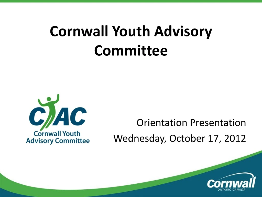 cornwall youth advisory committee