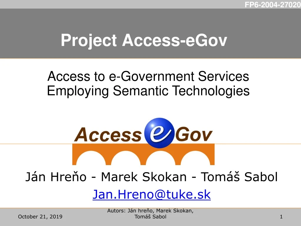 project access egov
