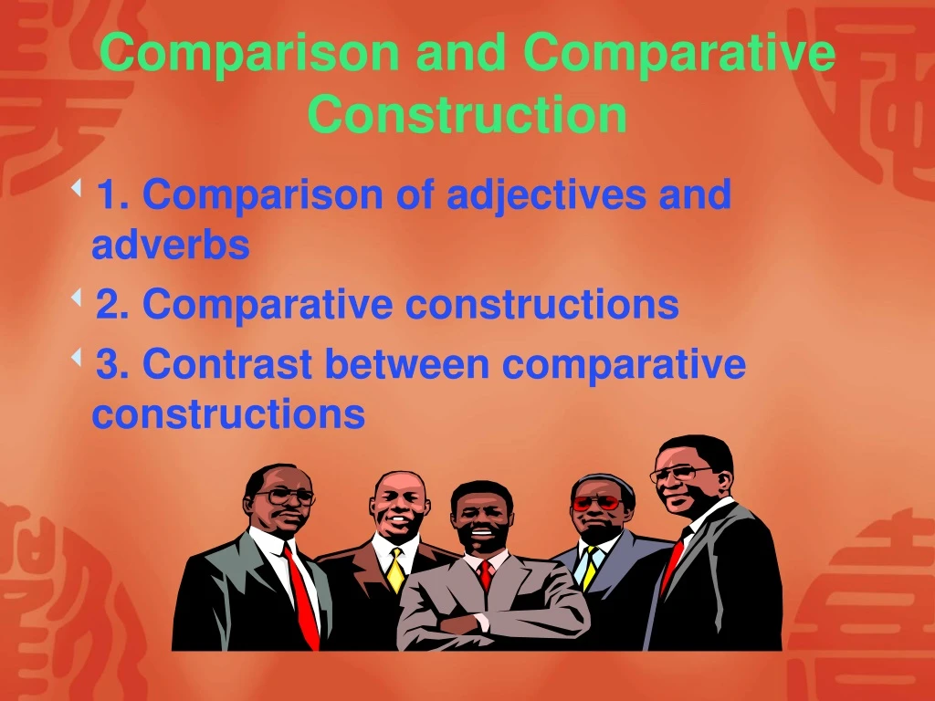 comparison and comparative construction