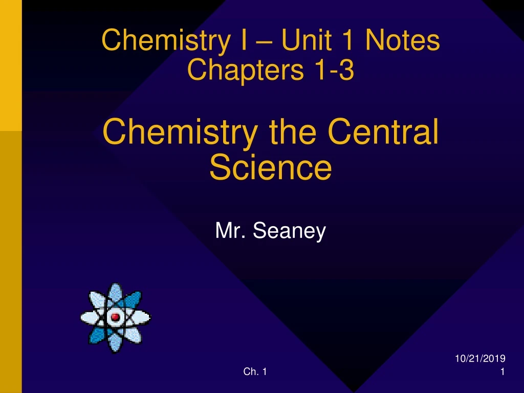 chemistry i unit 1 notes chapters 1 3 chemistry the central science