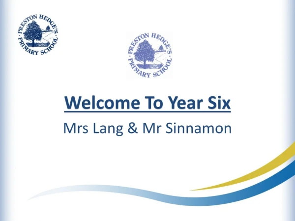 Welcome To Year Six