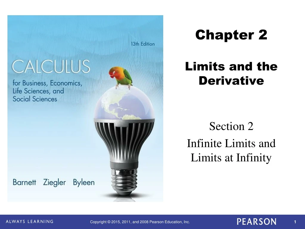 chapter 2 limits and the derivative
