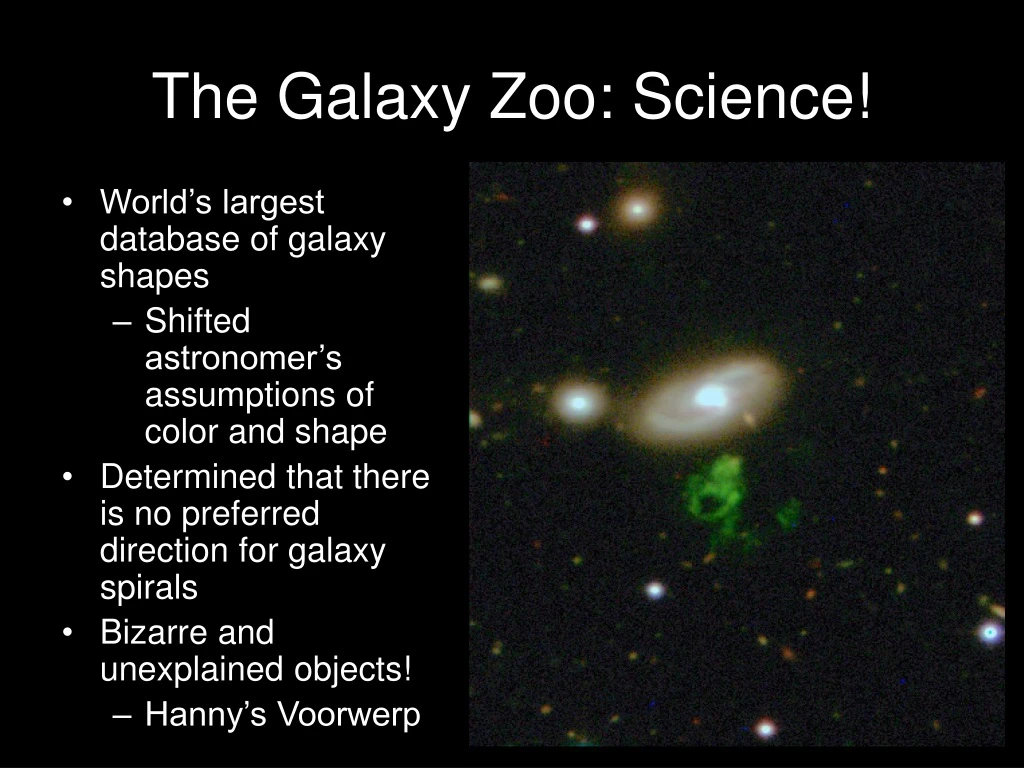 the galaxy zoo science