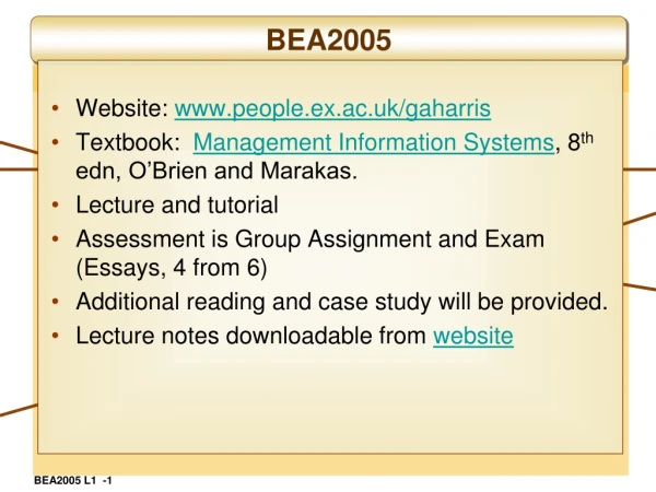 BEA2005