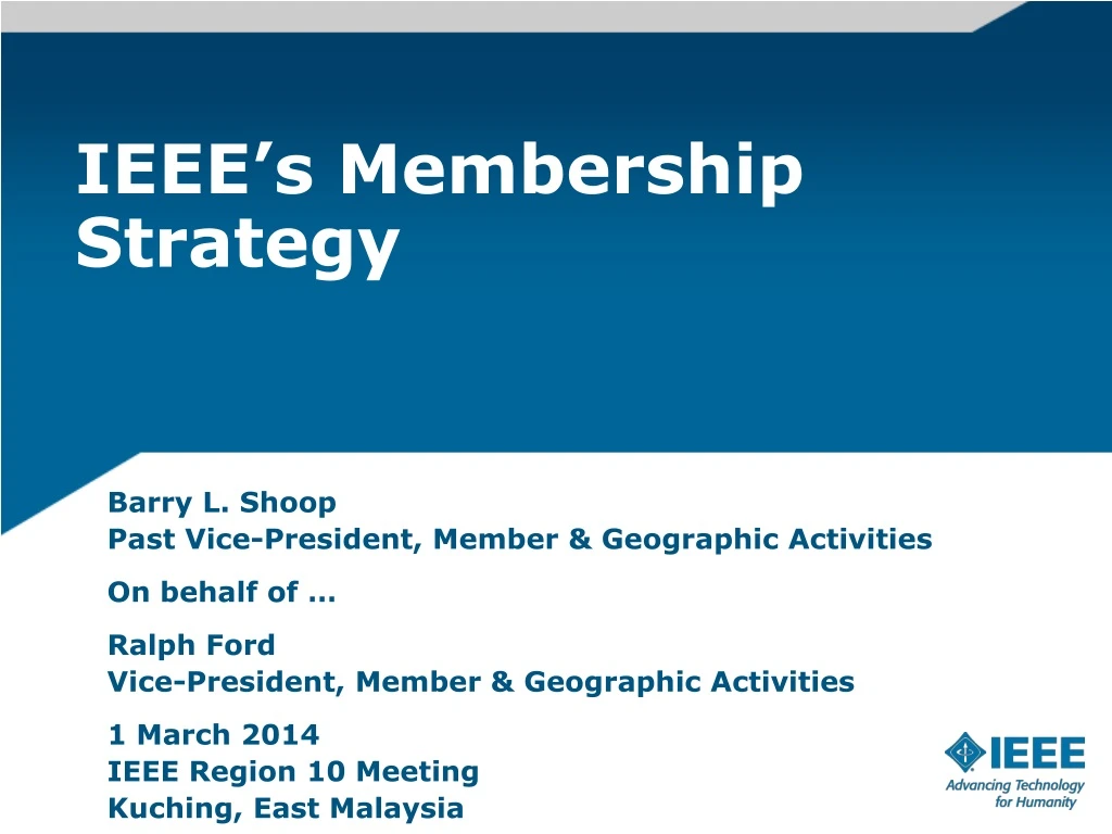 ieee s membership strategy