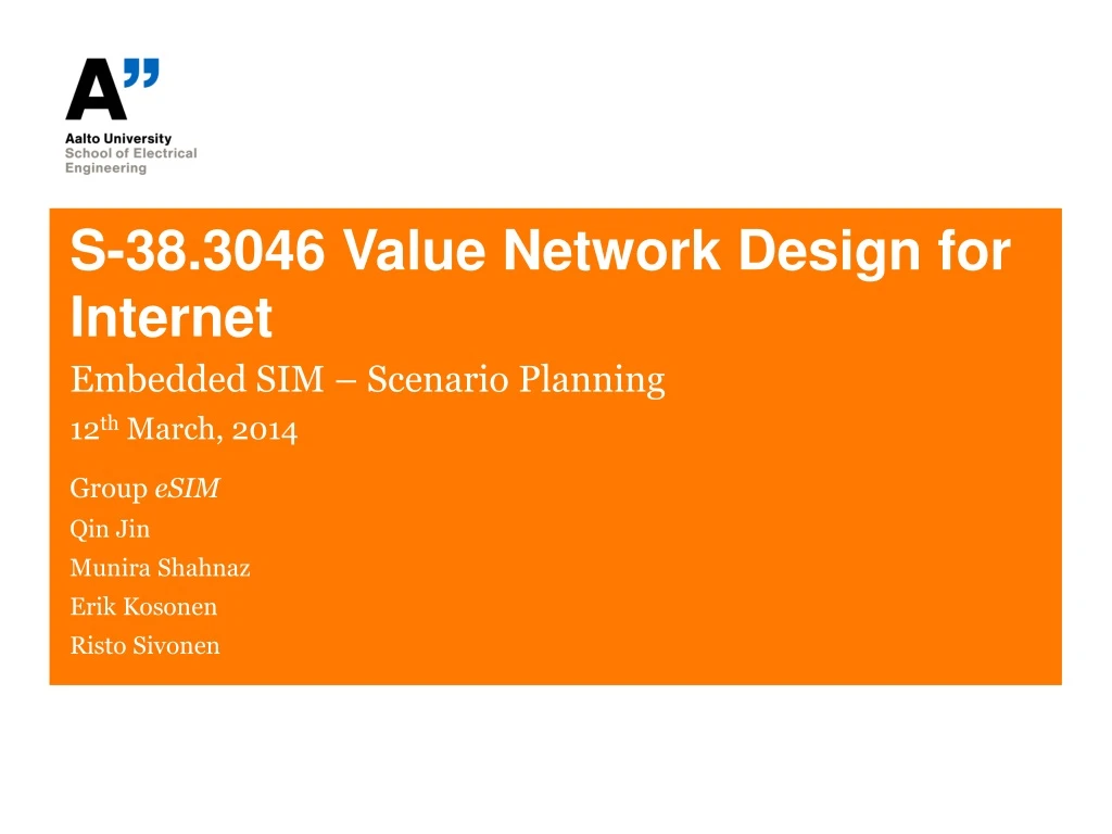 s 38 3046 value network design for internet
