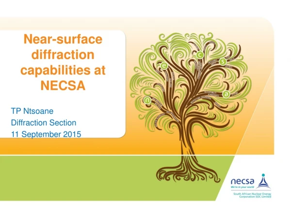 Near-surface diffraction capabilities at NECSA