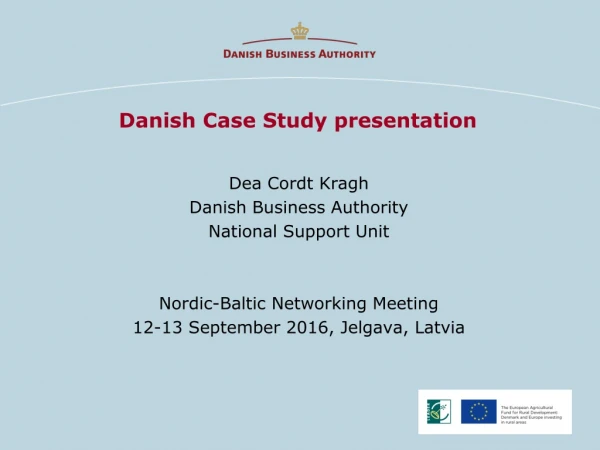 Danish Case Study presentation