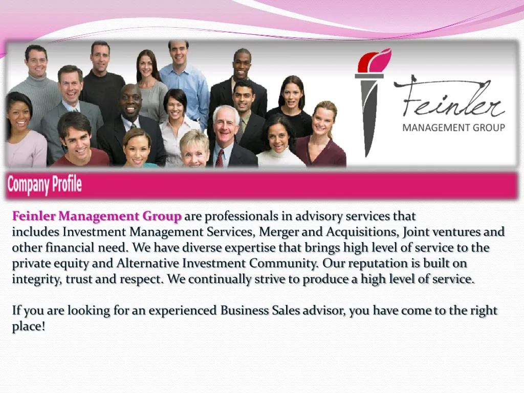 feinler management group are professionals