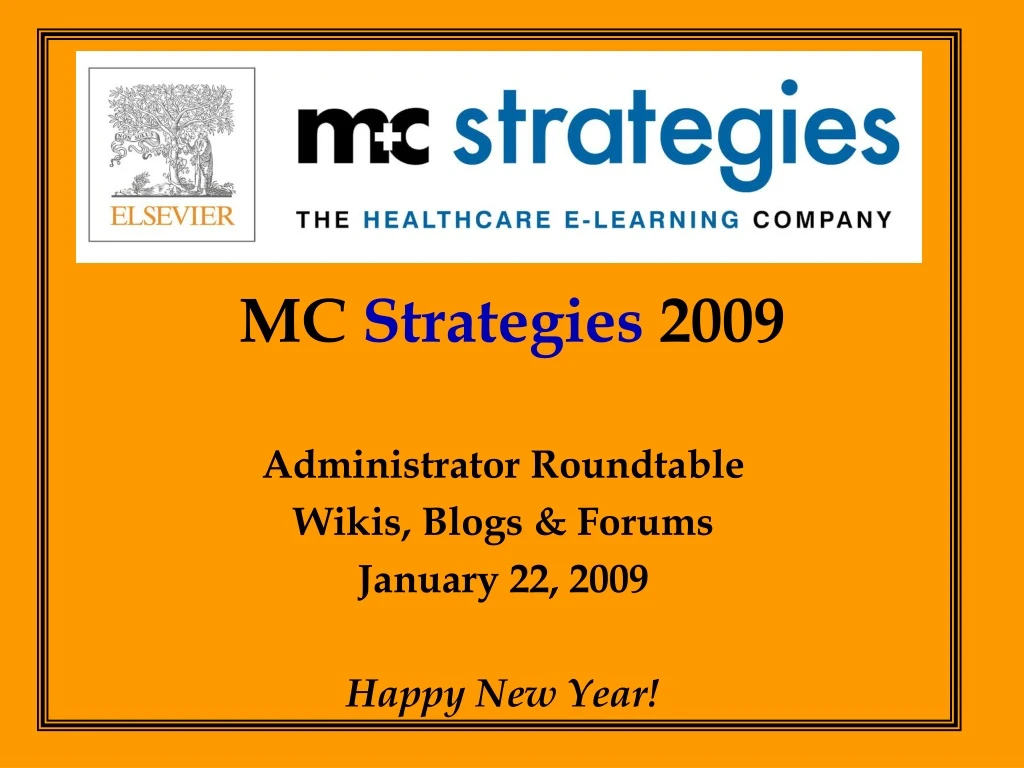 mc strategies 2009